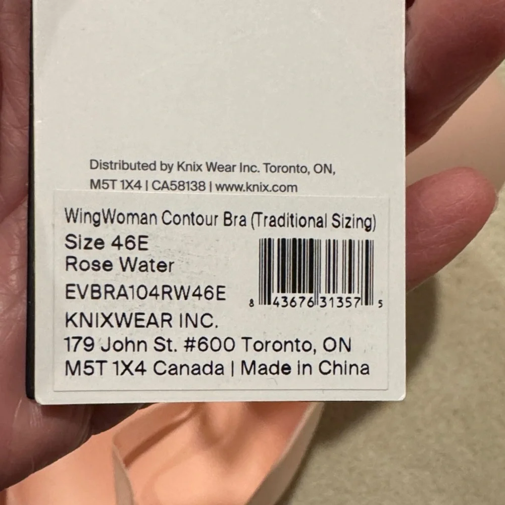 NEW Knix Wing Woman Contour Bra Size 46E NWT. Blush tone. - Picture 10 of 10